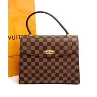 ราคา Louis Vuitton Malesherbes Ebene Damier Canvas Hand Bag (รับประกันสินค้าแท้) (16899066683)