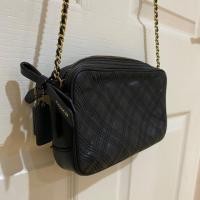 ราคา COACH แท้ กระเป๋า หนัง สะพายข้าง สีดำ ใบเล็ก ซิปทอง ผู้หญิง crossbody มีถุงผ้า ใบเสร็จ (4731470207)