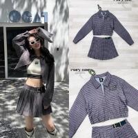 ราคา [PAIRY TALE] Set น้องมิว เสื้อแจ็กเก็ตคอปกซิปหน้าลายสก็อตเอวจั้มเบาๆ ด้านในซับอย่างดี แมตกระโปรง (55555671767)