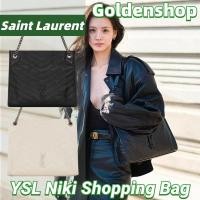 ราคา Yves Saint Laurent/YSL Niki Shopping Tote Bag Vintage Leatherอีฟส์แซงต์โลรองต์ กระเป๋าสะพายไหล่หนัง (29576977833)