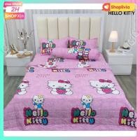 ราคา ผ้าปูที่นอนสวยมาก ขนาด 1m4x2m, 1m5x2m, 1m6x2m, shoplivia hcm - STRAWBERRY KITTY MODEL (46406141328)