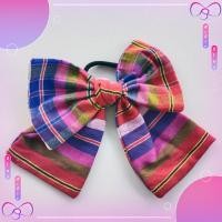 ราคา ใหม่!! ยางรัดผมโบว์ใหญ่ลายผ้าขาวม้าทอมือสีสันสดใส | HOMEMADE งานผ้าทอมือ - MeBow (21171783999)