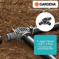 ราคา Gardena T-Joint 13 mm (1/2 นิ้ว) 2 ชิ้น - G8329 (28212227479)