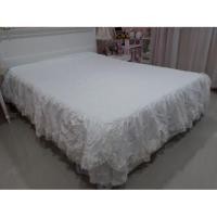 ราคา ผ้าปูที่นอนมีระบายมือสอง ผ้าตอตตอล (1503883883)