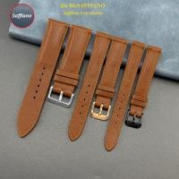 ราคา (สีน้ําตาลอ่อน - 1/2 เบาะ) สายนาฬิกาหนังวัว SAFFIANO grain คุณภาพสูงหลายขนาด 10 12 13 14 15 16 17 18 19 20 21 22 24 มม. (54851108304)