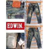 ราคา กางเกงยีนส์ชาย เอว 30 นิ้ว EDWIN ขากระบอก ผ้าแน่นสวย มือ 2 (41055217899)