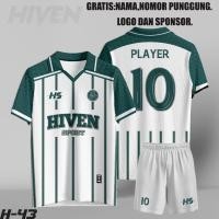 ราคา FUTSAL JERSEY PRINTING CUSTOM FOOTBALL JERSEY NAME, BACK NUMBER, และโลโก้ (สามารถเป็น SOLD INDIVIDUNALY) (57805912564)
