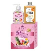 ราคา Mix Fruit SOAP สบู่สูตรพิเศษเข้มข้น 10 เท่า มิกฟรุตตี้โซป+ออร่าไวท์ เอสเซ้นส์ เซรั่ม (3568069645)