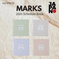 ราคา Planner 2026 Schedule Book Starting December 2025 Weekly Block Square 148 Gingham Check Pink Gray Blue Mint Marks 26WDR-SB02 (45255371602)