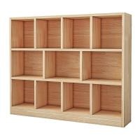 ราคา ชั้นวางหนังสือเด็กอนุบาล Juquan ไม้เนื้อแข็งตู้ไม้เนื้อแข็งตู้หนังสือยางไม้หนาหนาชั้นวางหนังสือตู้ Lattice ตู้ D2MV (44705305082)