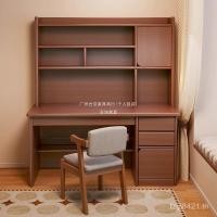 ราคา โต๊ะ ผู้ใหญ่นักเรียนโต๊ะคอมพิวเตอร์ชั้นวางหนังสือบ้านห้องนอนโต๊ะนักเรียนมัธยมต้น All-in-One โต๊ะเขียนหนังสือ L (45255604169)