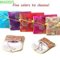 ราคา WADEES กระเป๋าเครื่องประดับ Handmade กระเป๋าใส่เหรียญ Brocade ดอกไม้จีนคอนเทนเนอร์ของขวัญหัวเข็มขัดลูกปัดเครื่องประดับ (42769796376)