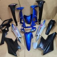 ราคา เวฟ 100 ยูบ๊อก wave 100s ubox ชุดสี กาบรถ เฟรมรถ แฟริ่ง สีน้ำเงินเทา ชุด10ชิ้น ดำด้าน5ชิ้น (25080829400)