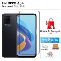 ราคา LAYAR TEMPERED GLASS OPPO A54 FULL SCREEN ANTI-SCRATCH CLEAR SCREEN PROTECTOR BLACK LIST (46952192167)