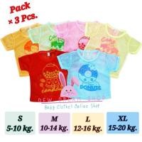 ราคา พร้อมส่ง!!!(แพ็ค 3 ตัว คละสี) เสื้อตาข่ายเด็ก กล้าม/กุด/แขนสั้น เสื้อมีรูเด็ก น่ารัก มี 4 ไซส์ S/M/L/XL (11609185789)