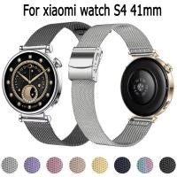 ราคา สายสแตนเลส สําหรับ xiaomi watch s4 41mm Smart Watch สายโลหะสําหรับ Bracelet Band (57054364418)