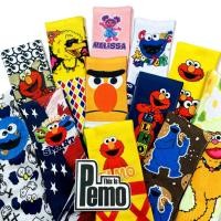 ราคา THIS IS PEMO - ถุงเท้าพิมพ์ลายเต็ม // Sesame Street Motif //ELMO (42869112323)