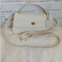 ราคา Coach Vintage Y2K Bag มือสอง กระเป๋า Coach หนังแท้ สีครีม Turnlock กระเป๋า Coach วินเทจ Made in USA (52206751091)