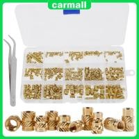 ราคา 308 ชิ้นเกลียวแทรกทองเหลืองความร้อนชุดใส่ M2 M2.5 M3 M4 M5 M6 เมตริก Knurled Nuts Assortment ชุดสําหรับ 3D การพิมพ์ SHOPSBC9286 (28418124580)
