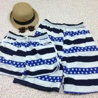 ราคา กางเกงคู่รัก กางเกงเที่ยวทะเล กางเกงขาสั้น พร้อมส่ง KU002 (1042394050)