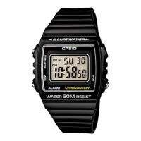 ราคา Casio นาฬิกาข้อมือ สายเรซิ่น รุ่น W-215H-1AVDF-สีดำ (176387933)