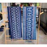 ราคา ผ้าคลุมไหล่ ผ้าพันคอ สีครามธรรมชาติ100% (18876678687)