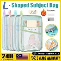 ราคา A4 กระเป๋าเอกสารซิปคู่ทรง L ความจุสูง สําหรับใส่เอกสารแยกวิชา โปร่งใส เหมาะสําหรับนักเรียนและสํานักงานมืออาชีพ (49356060683)