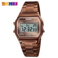 ราคา Skmei 1123 สายสแตนเลสกันน้ำ3atm สีน้ำตาลเข้มตรงปก ล้างสต๊อก (29911255498)