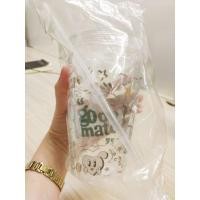 ราคา แก้วน้ำพลาสติก มีฝาปิด พร้อมหลอดดูด (43619680105)