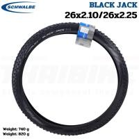 ราคา ยางนอกจักรยาน SCHWALBE MTB รุ่น BLACK JACK ขอบลวด 26X2.10 26X2.25 (21480203850)