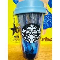 ราคา แก้วพลาสติก Starbucks ✔️ ลายต้นสน กวาง Glitter สีทอง พร้อม charm ห้อย ⭐️ (27228606595)