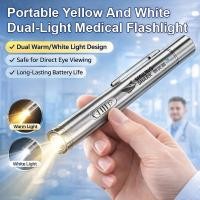 ราคา JMY-ไฟฉายทางการแพทย์แบบ Dual-Light แบบพกพา (สีเหลืองและสีขาว) (52356651494)