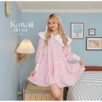 ราคา kawaii dress: Dress สั้นสีชมพู used like very new (23546246327)