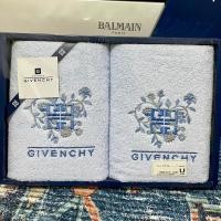 ราคา Givenchy ผ้าเช็ดหน้า 2 ผืน สีฟ้า ดีเทลโลโก้งานปัก มือ1ของแท้ (25954495978)