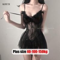 ราคา Plus size เสื้อผ้าสาวอวบ❤นอนไม่ได้นอน ชุดนอนเซ็กซี่สาวอวบ ไซส์ใหญ่ ชุดนอนสายเดี่ยว ลูกไม้ ซีทรู ชุดชั้นในเซ็กซี่ยั่ว ,คนอ้วนใส่ได้ (25606392259)