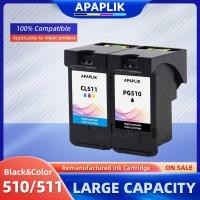 ราคา APAPLIK PG510 CL511 ตลับหมึกรีฟิลที่รองรับสำหรับ Canon Pixma IP2700 MP330 MP480 MP490 MP49 (19396265456)