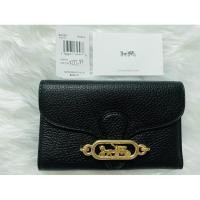 ราคา COACH ของแท้ 100% 88099 JADE MEDIUM ENVELOPE WALLET (IMBLK) (7476630493)