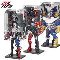 ราคา ZD Venom Parasitic Spider Man Iron Man Thanos กัปตันอเมริกา Black Panther 1/10 Marvel legends Action Figure อะนิเมะของเล่น (44313192166)