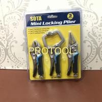 ราคา คีม คีมล๊อกจิ๋ว คีมล็อค 3 ตัวชุด คีมล็อกจิ๋ว SOTA ขนาด 4-5 นิ้ว (6866651515)