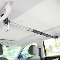 ราคา ที่แขวนเสื้อในรถ ราวตากผ้าด้านหลังเบาะรถยนต์ ราวตากผ้าด้านหลังพับเก็บได้ เสาตากผ้า รับน้ำหนักได้ 60กก (42007589229)