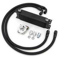 ราคา 13 Rows Oil Cooler Kit AN10 Transmission Oil Cooler Kit Oil Filter Adapter With Nylon Stainless Ste (46905653663)