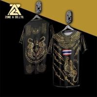ราคา เสื้อพิมพ์ลาย Zone A รุ่น เสือเผ่น ห้าแถว เสื้อลายยันต์ ผ้าใส่สบาย เสื้อกลุ่มเสื้อแก๊งค์ (43959415986)