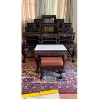 ราคา โต๊ะหมู่บูชาไม้สักทองแกะสลักลายดอกพุดตาลขาสิงห์ (23152377719)