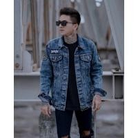 ราคา ฮิจายู !! Levis RIPPED SKINNY JEANS GREEN ARMY STRETCH SOFT JACKET (29915177639)