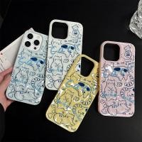 ราคา ✨จัดส่งฟรีในพื้นที่✨เคสลายแมว Doodle สำหรับ iPhone 16 15 14 13 12 11 6 7 8 Plus Pro Promax เคส TPU (50955849176)