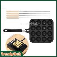 ราคา กระทะทอด ไข่นกกระทา ขนาด 16หลุม แถมฟรีไม้เสียบอย่างดี 4อัน (52803158005)