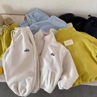 ราคา ชุดเด็กฤดูหนาว 2 ด้าน OliLily เสื้อขนแกะและกางเกงวอร์ม สำหรับเด็กเล็กถึงเด็กโต (48356623115)