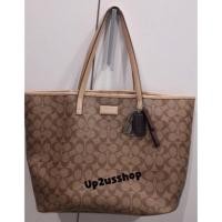 ราคา กระเป๋า แบรนด์เนม Coach มือสอง ของแท้ % ทรง TOTE สีน้ำตาล (317697587)