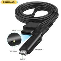 ราคา QINZHUAN Video Audio Output Adapter, Wii to HDMI เข้ากันได้กับ HD 1080P Wii Input to HDMI Adapter, Portable PC HDTV HDMI Cable Converter Cable (52206068467)