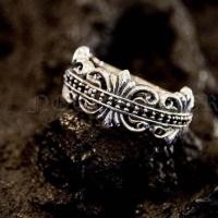 ราคา แหวนเงินแท้ ลายดอกเฟลอร์เดอลีส์ Sterling Silver 925 NSRG13 (15425024512)